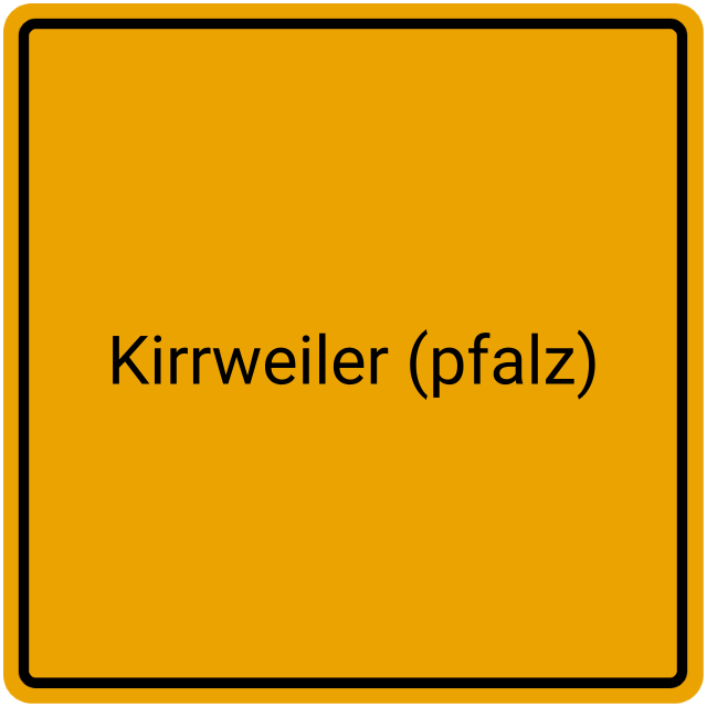 Meldebestätigung Kirrweiler (Pfalz)